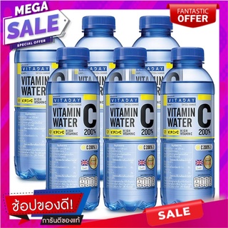 วิตอะเดย์ น้ำดื่มผสมวิตามินซี กลิ่นฮันนี่เลมอน 470 มล. x 6 ขวด Vitaday Vitamin C Water Honey Lemon Flavour 470 ml x 6 Bo