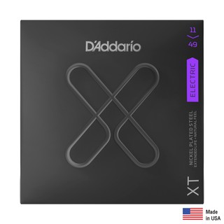 DAddario® XTE1149 สายกีตาร์ไฟฟ้า เบอร์ 11 แบบนิกเกิล ซีรีย์ XT (Medium, 11-49) ** Made in USA **