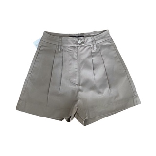 MOTTOM - KHAKI WOLF SHORT PANTS วูล์ฟ กางเกงขาสั้นผู้หญิง สีกากี