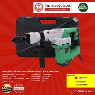 LONGWELL เครื่องสกัดคอนกรีตไฟฟ้า 8.0kgs 1500w รุ่น LW-G3901 |ชิ้น| TTR Store