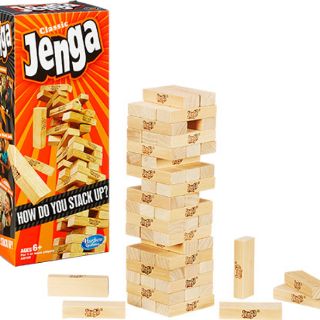 Hasbro Classic Jenga Wooden Block Game ของเล่น บล็อกไม้ เกมตึกถล่ม ของแท้