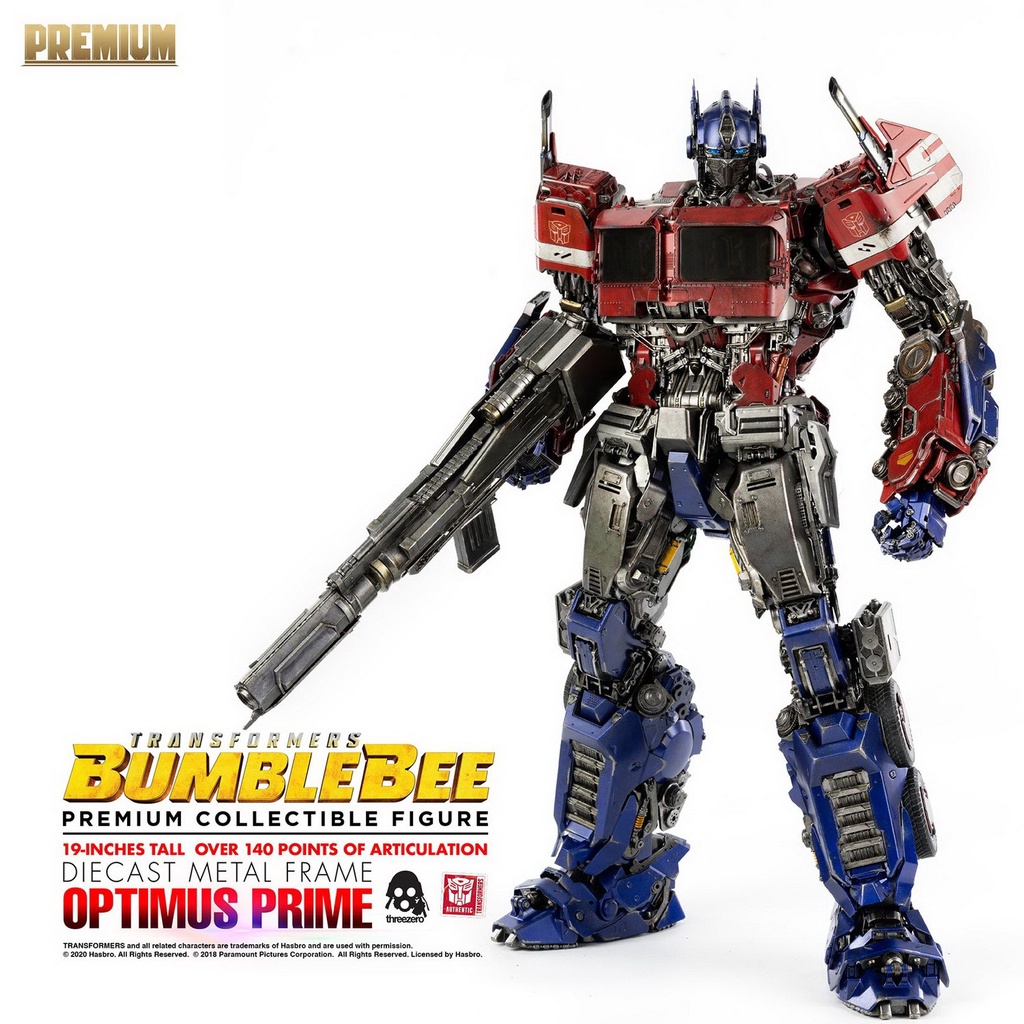 threezero 3Z0162 Transformers: BumbleBee - PREMIUM Optimus Prime Action Figure