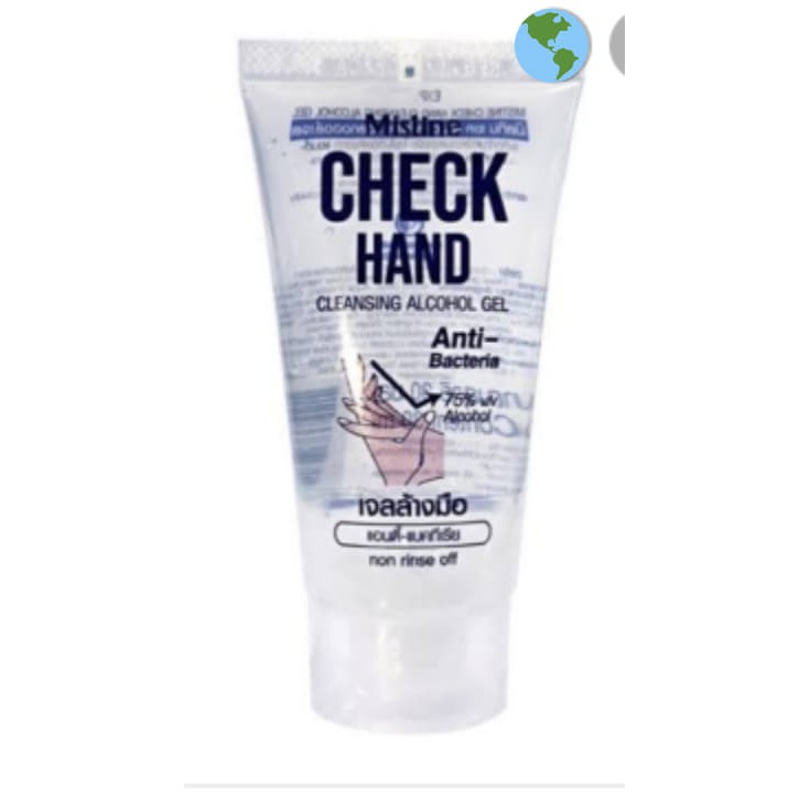 #ราคาส่ง เจลล้างมือ Mistine Check Hand Cleansing Alcohol Gel 30มล.