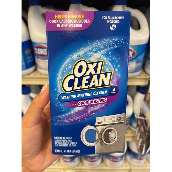 OXL Clean Washing Machine Cleaner 🇺🇸   ช่วยขจัดกลิ่นที่ตกค้างในเครื่องซักผ้า หากคุณสังเกตเห็นกลิ่นอับบนเสื้อผ้า