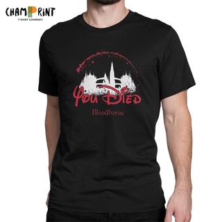 ใหม่ เสื้อยืดแขนสั้น ผ้าฝ้าย พิมพ์ลาย Bloodborne Dark Souls สไตล์วินเทจ แฟชั่นสําหรับผู้ชาย 2022S-5XL