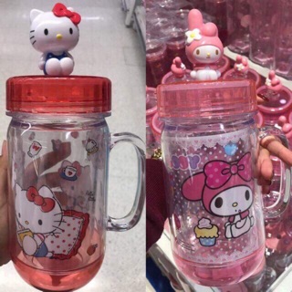 แก้วน้ำ 2 ชั้น My Melody Hello Kitty