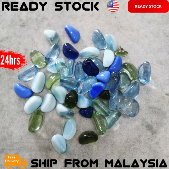 แก้วคริสตัล PEBBLE STONE GARDEN LANDSCAPE DECORATION 1 แพ็ค 350g