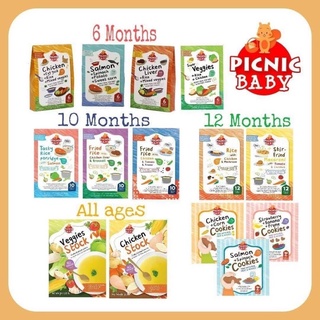 Picnic Baby อาหารเด็กพร้อมทาน อาหารเสริมสำหรับเด็ก 6M+ 10M+ 12M+