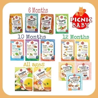 Picnic Baby อาหารเด็กพร้อมทาน อาหารเสริมสำหรับเด็ก 6M+ 10M+ 12M+