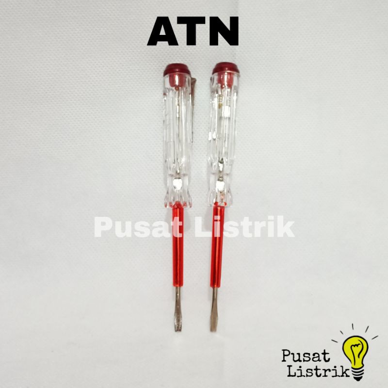 MERAH Red Electric Testpen Minus ATN ไขควงไฟฟ้า Min Red ATN 808