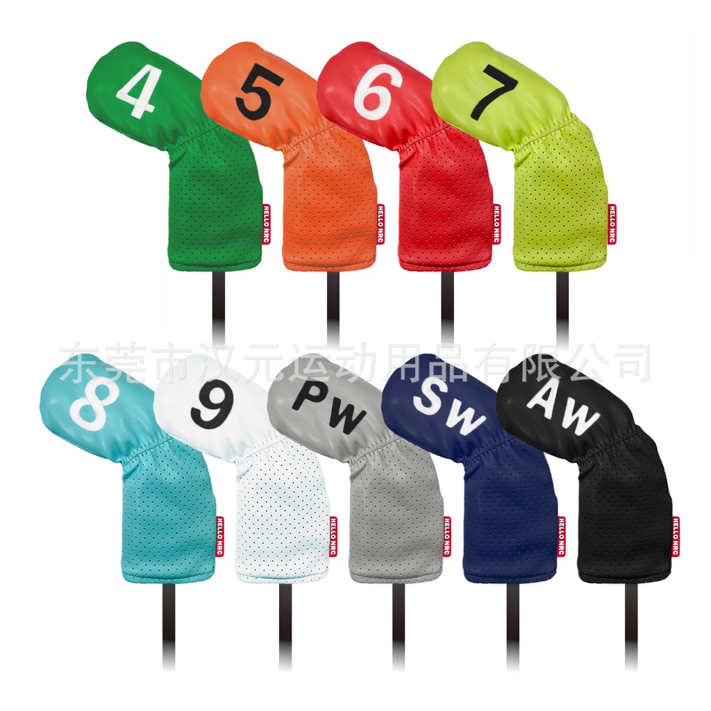 ปลอกหุ้มหัวไม้กอล์ฟ IRON แบบคละสี 9 ชิ้น (CVI011) Cover iron assorted colors 9 Pcs. ราคา ถูกที่สุด ดีลบีเคเค แกลเลอรีภาพที่ 3