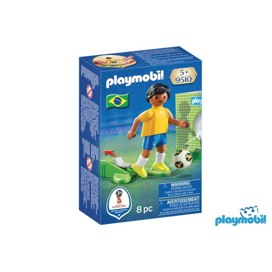 Playmobil 9510  National Team Player Brazil แอคชั่นฟิกเกอร์  ฟีฟ่า นักเตะทีมชาติบราซิล