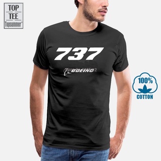 T-shirt  Boeing 737 747 777 เสื้อยืด แขนสั้น โอเวอร์ไซซ์ สไตล์ฮิปฮอป สําหรับผู้ชาย a0107S-5XL