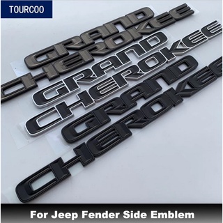 ราคาต่อ 1 ชิ้น โลโก้ จีพ แกรนด์เชเรอกี แต่งทั่วไป ด้านช้าง 2017 - 2020 Fits Jeep Fender Side Emblem Badge Grand Cherokee