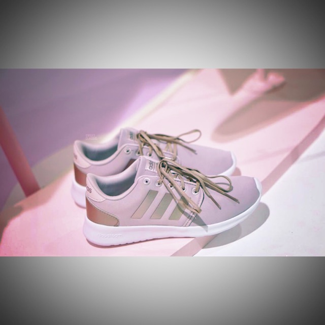 adidas cloudfoam metallic rose gold