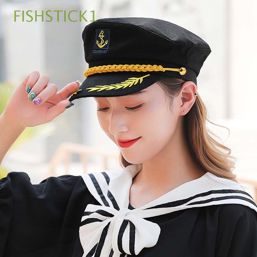 FISHSTICK1 Retro Cap Adjustable Yacht Cap Navy Hats Embroidery Winter ...