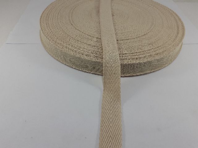 สายผ้าฝ้าย cotton หน้ากว้าง 2 เซนติเมตรลายก้างปลา ยาว 50 หลา - รูปที่ 2