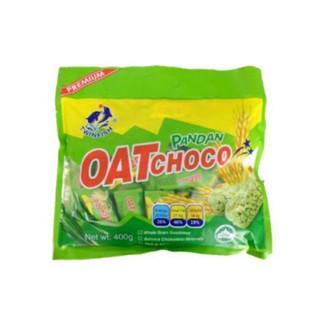 ขนมข้าวโอ๊ตอัดแท่งรสใบเตย (Oat Choco)...ตรา "Twinfish"... 1 ห่อ 400 กรัม