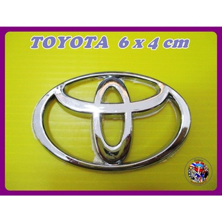 โลโก้ โตโยต้า ขนาด size 6 x 4 cm     - TOYOTA Badge Emblem