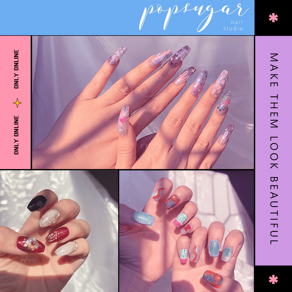 PopSugarNail เล็บปลอมสีเจล 100% งานสั่งทำคุณลูกค้า
