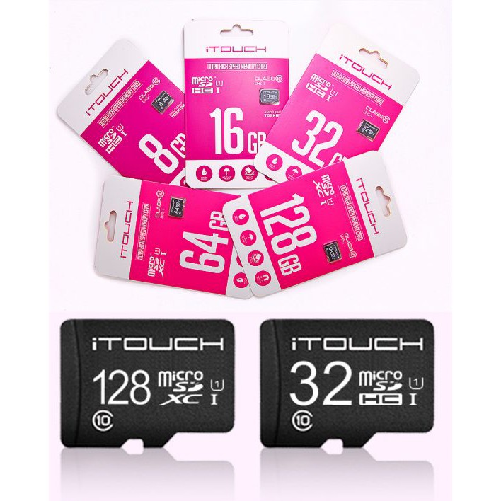 ITouch Micro SD SDHC Class 10 8GB/16GB/32GB/64GB