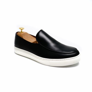 BROWN STONE BRUGES BELGIAN SLIP ON ONYX BLACK