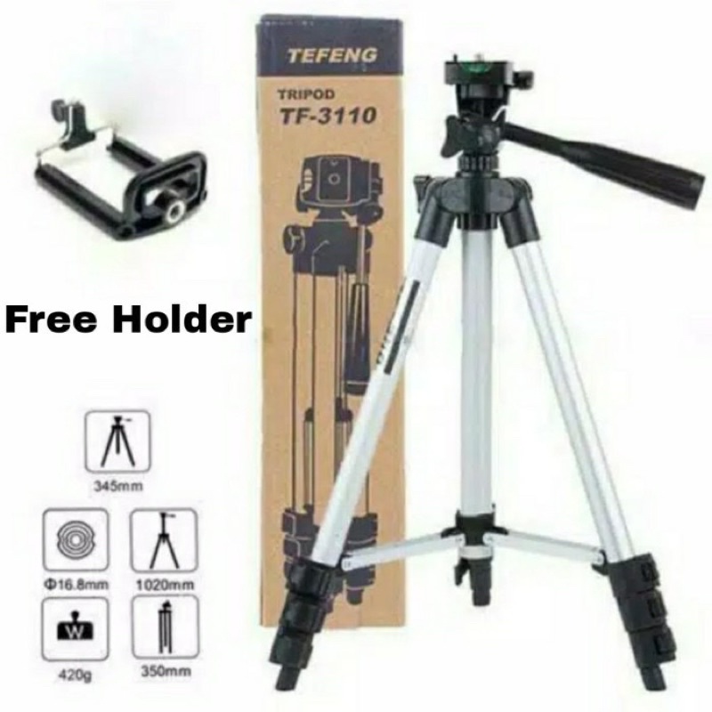 WEIFENG TRIPOD 3110 WAREHOUSE - UNIVERSAL TRIPOD และกล้อง + ที่วาง U และขาตั้งกระเป๋า TRIPOD