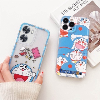 เคสโทรศัพท์มือถือแบบนิ่ม กันกระแทก ลายการ์ตูนโดราเอมอนน่ารัก สําหรับ OPPO A96 A76 A95 A57 2022 A16 A15 A15s A52 A53 A33 A3s A74 F9 F11 A31 A5 A9 2020 A57 2022 Reno 4F 5F 5 7 5G