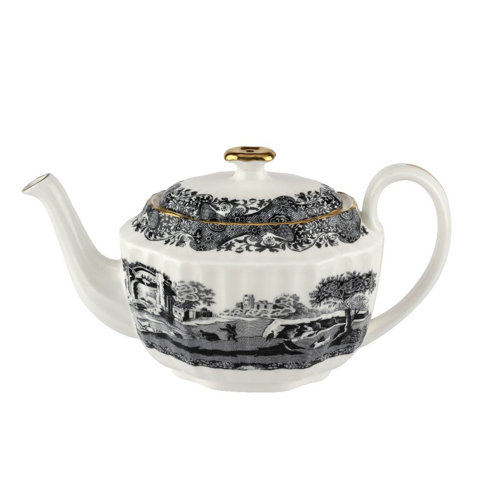 Spode Black Italian 250th Anniversary Small Teapot กาน้ำชา 565 ml