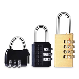 &lt;BeeTreeBags&gt; Password Lock Cabinet Lock Small Padlock Luggage Small Lock Backpack Door Lock Travel Bag Lock rIjv