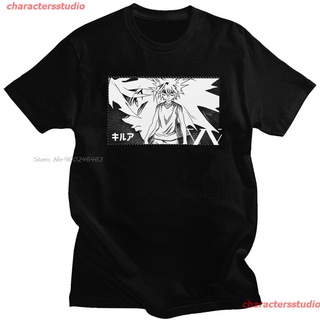 charactersstudio Killua Zoldyck Hunter X Hunter Tshirt Men Cotton Leisure T-shirt O-neck Short Sleeve Anime Manga HxH Te