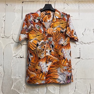 เสื้อฮาวายลายเสือ Tiger hawaii ไซค์ m l xl 2xl 3xl 4xl ผ้าไหมซาตินอิตาลี่💯% ผ้านิ่มใส่สบายไม่ร้อน ใส่ได้ทั้งชายและหญิง