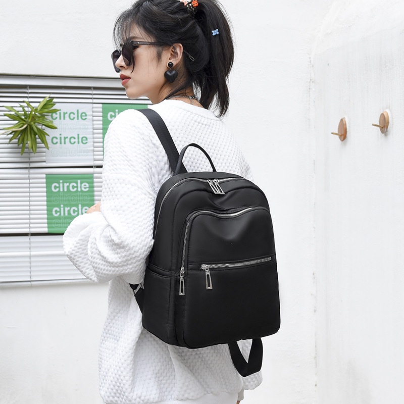 กระเป๋าเป้สะพายหลังผู้หญิงกันน้ําสีดํา MOODIE GIRL TA468B5 TEEN FASHION BACKPACK BIG BACK SCHOOL COL