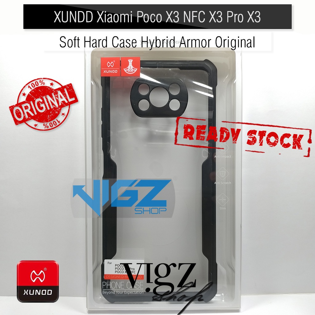 XUNDD Xiaomi Poco X3 NFC X3 Pro X3 เคสแข็งแบบนุ่ม Hybrid Armor Original