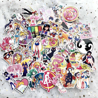 JS สติ๊กเกอร์ลายการ์ตูน Sailor Moon น่ารัก 75 แผ่น / ชุด