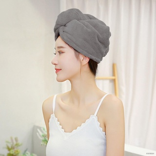 ▤Women Bathroom Super Absorbent Quick-drying Thicker microfiber Bath Towel Hair Dry Cap Salon Towel rapid drying hair to