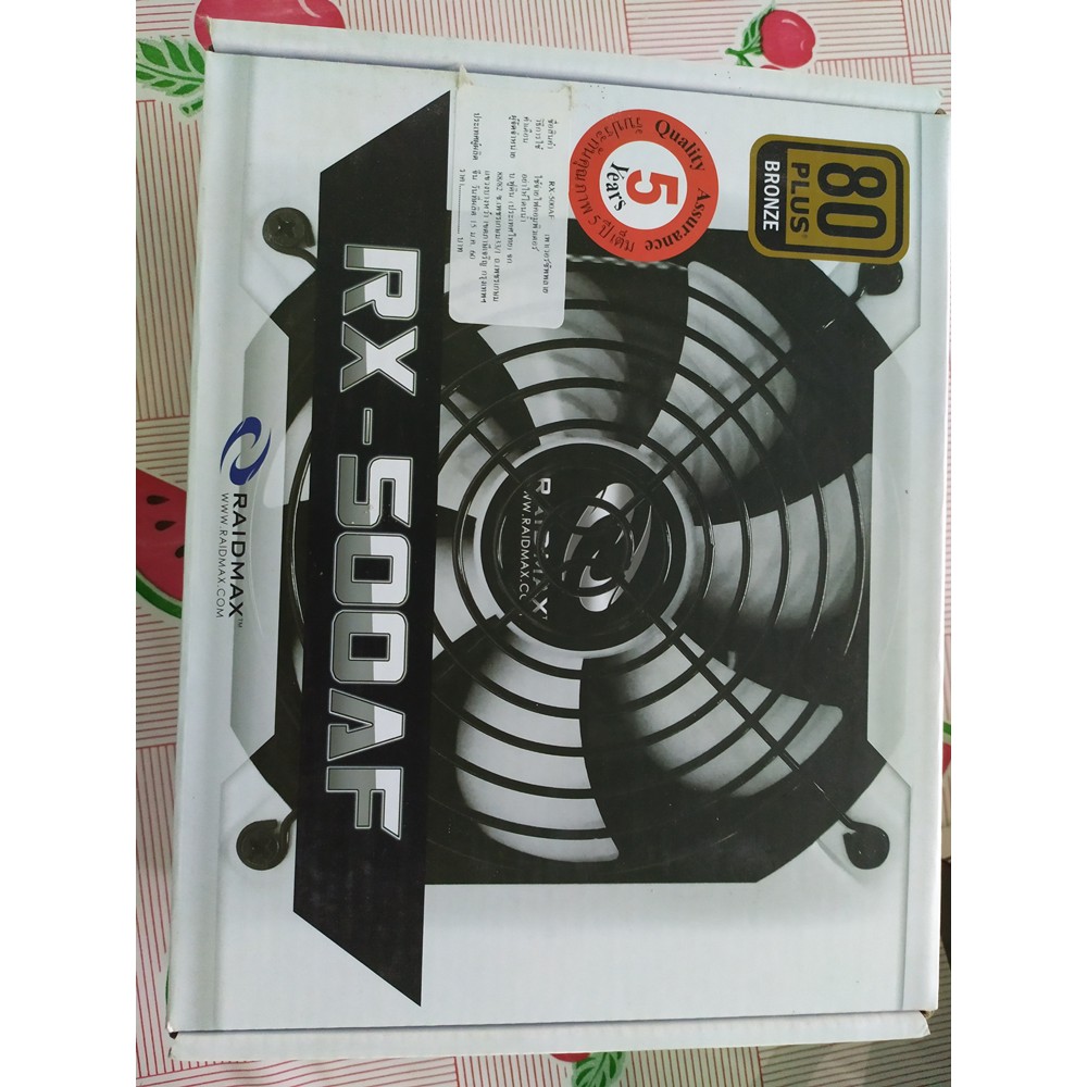 PSU powersupply 80+ Bronze RAIDMAX RX-500AF 500W. มือสอง