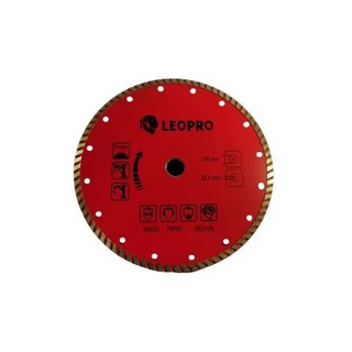 LEOPRO 612171 LP03007 ใบเพชร Turbo 9" (2in1) 230mm×25.4/22.2/20/16mm (1 ใบ/แพ็ค)  | MODERTOOLS OFFICIAL