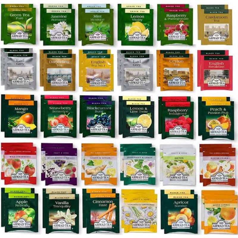 อาหมัดที – Ahmad Tea ชากลิ่นผลไม้/ชากลิ่นดอกไม้/ชากลิ่นสมุนไพร