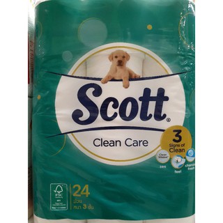 Scott Clean Care กระดาษชำระ 24 ม้วน