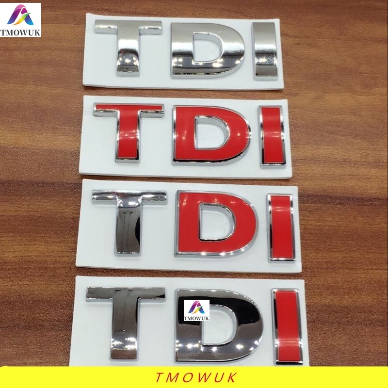 ((คลังสินค้าพร้อม) โลโก้รถ Volkswagen TD.I Body Labeling Modification.T TDI ที่ไม่ซ้ํากันสามมิติตัวอักษรรถสติกเกอร์ป้ายหางด้านหลังของขวัญ tiguan polo T4 T5 T6