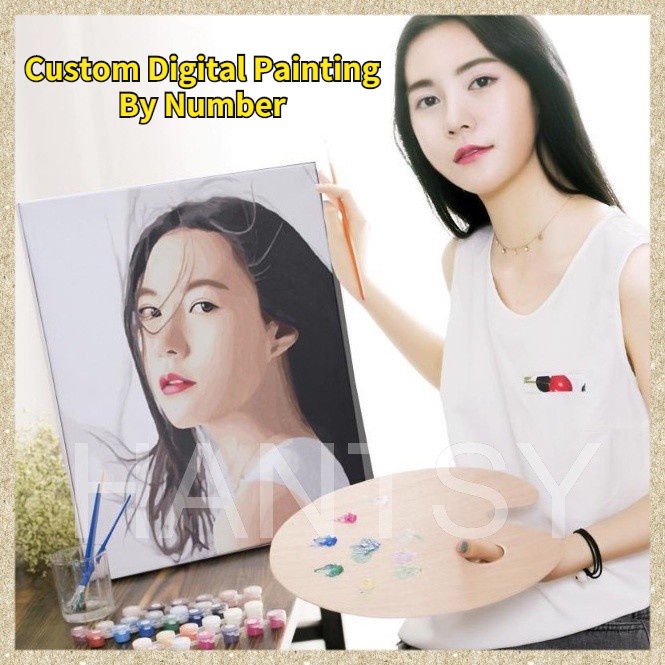 【ดูการเรนเดอร์ได้ฟรี ภาพวาดสีน้ำมันตามตัวเลขที่กำหนดเอง】รูปถ่ายครอบครัว รูปถ่ายงานแต่งงาน การปรับแต่งภาพถ่าย, การปรับแต่งภาพสีน้ำมันดิจิตอล, การปรับแต่งของขวัญ การตกแต่งผนัง 5251