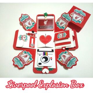 🎉🎁 Liverpool Explosion Box 🏆🏆🏆🏆🏆🏆 กล่องของขวัญ ลิเวอร์พูล  ลูกเล่นเยอะ