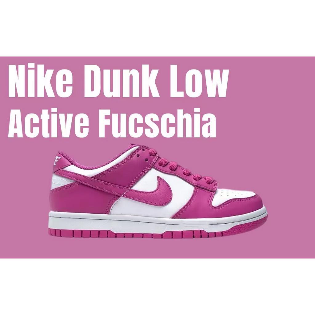 Nike Dunk Low Pro Iso Active Fuchsia Rose Pink รองเท้าสเก็ตบอร์ดรองเท้าผ้าใบ FJ0704 100