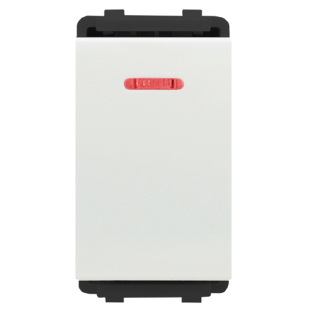HACO สวิตช์แบบกระดกทางเดียว1 ช่อง มีไฟสีแดง สำหรับพัดลมดูดอากาศ 16A 250V รุ่น PR-S111/LF