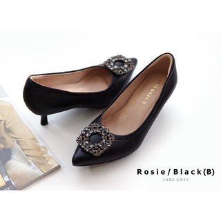 EARL GREY รองเท้าหนังแกะแท้  รุ่่น Rosie in Black(B)