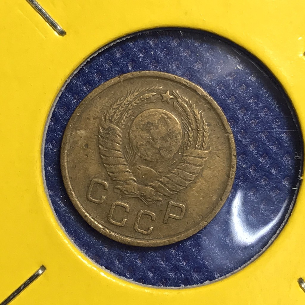 เหรียญเก่า#14762 ปี1957 CCCP รัสเซีย 1 KOPEK เหรียญต่างประเทศ เหรียญแท้ เหรียญหายาก น่าสะสม