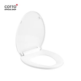 COTTO ฝารองนั่ง SEMI-ELONGATE (SOFT CLOSE) รุ่น C91251 WH Elongate S/L Soft