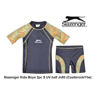 Slazenger Kids Boys 2pc S UV half Jn93 (Castlerock/Ylw)