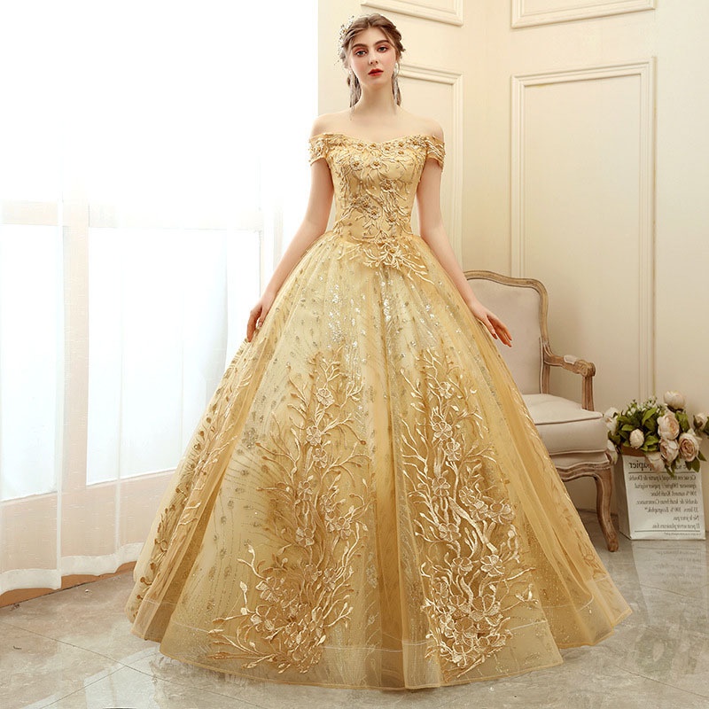 2025 ฤดูร้อนใหม่สีชุดแต่งงาน Art Test Solo Simple Plus ขนาดอย่างเป็นทางการ Ball Gowns สําหรับ Debut 18 ปีและชุดราตรีชั้นความยาว (Xs-3xl)